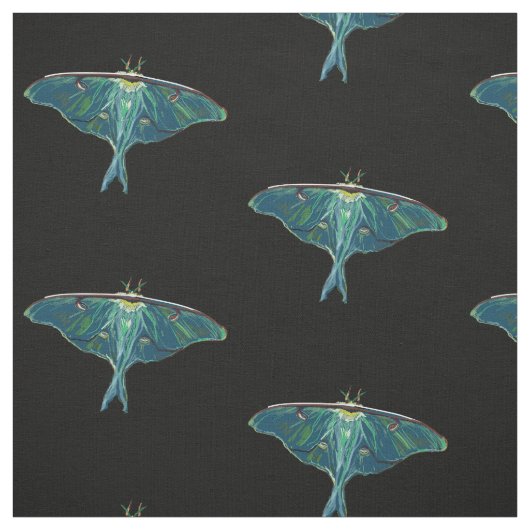 Tissu Papillon Moth Bleu (Échantillon)