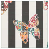 Tissu Papillon multicolore (Détail)