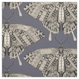 Tissu papillon noir