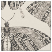 Tissu papillon noir blanc (Fermer)