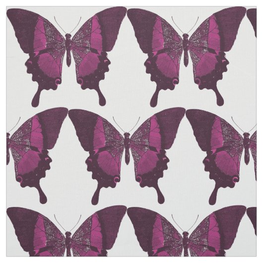 Tissu Papillon Papillons Violets (Échantillon)
