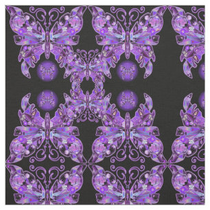 Tissu Papillon pourpre 31