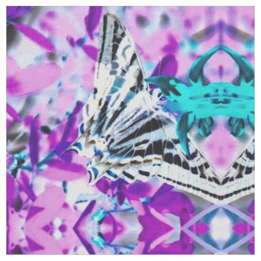 Tissu Papillon rose (Fermer)