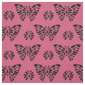 Tissu Papillon rose (Échantillon)