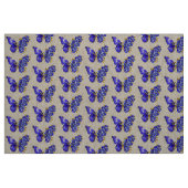 Tissu Papillon saphir à fleurs (Fat Quarter)