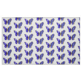 Tissu Papillon saphir à fleurs (Fat Quarter)