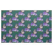 Tissu Papillon sur la fleur pourpre (Fat Quarter)