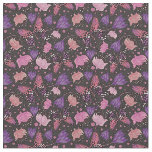 Tissu Papillon vintage Brown