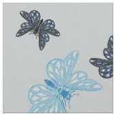 Tissu Papillons bleus (Fermer)