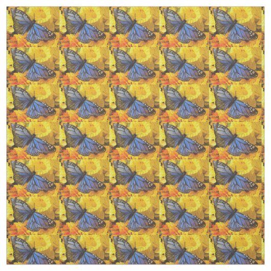 Tissu Papillons bleus (Échantillon)