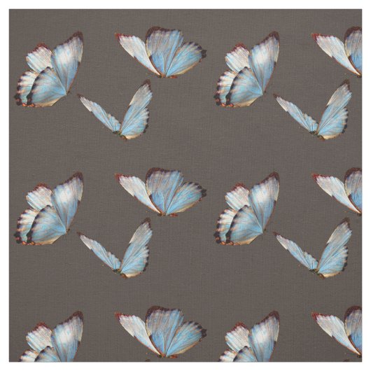 Tissu Papillons bleus motif (Échantillon)