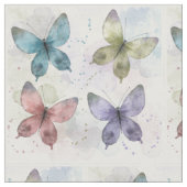 Tissu Papillons d'aquarelle (Fermer)
