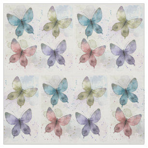 Tissu Papillons d'aquarelle