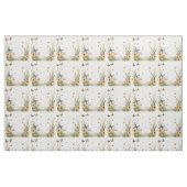 Tissu Papillons D'Aquarelle Et Fleurs sauvages, (Fat Quarter)