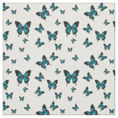 Tissu Papillons de couleur bleue, Papillon de queue d'hi (Échantillon)