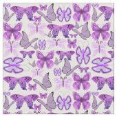 Tissu Papillons de sensibilisation au pourpre (Fermer)