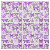 Tissu Papillons de sensibilisation au pourpre (Échantillon)