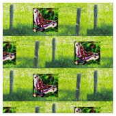 Tissu Papillons et clôtures (Fermer)