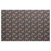 Tissu Papillons et fleurs orange (Fat Quarter)