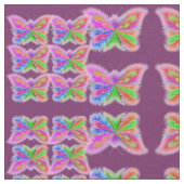 Tissu Papillons floraux Abstraits (Fermer)