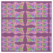 Tissu Papillons floraux Abstraits (Échantillon)