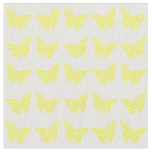 Tissu Papillons jaunes gras (Fermer)