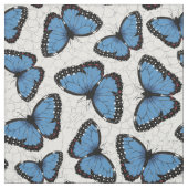 Tissu Papillons morpho bleu (Échantillon)