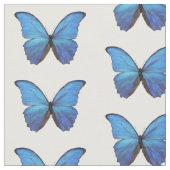Tissu - Papillons Morpho Bleus (Fermer)