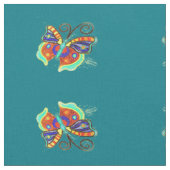 Tissu papillons multicolores #2 motif (Fermer)