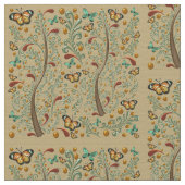 Tissu Papillons Nouveau et orangers (Détail)