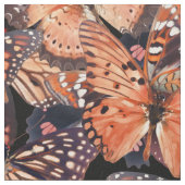 Tissu Papillons orange (Fermer)