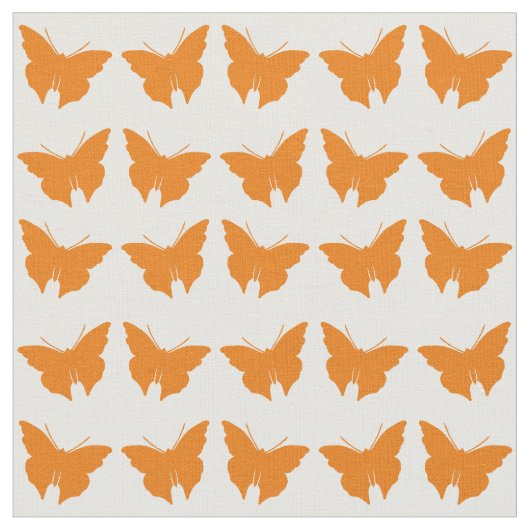Tissu Papillons Orange Gras Mod (Fermer)