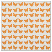 Tissu Papillons Orange Gras Mod (Échantillon)