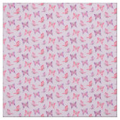 Tissu Papillons roses et violets (Échantillon)