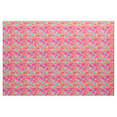 Tissu Papillons, roses multiples et profondes (Yard)