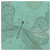 Tissu Papillons turquoises (Fermer)