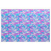 Tissu Papillons, violet et turquoise (Fat Quarter)