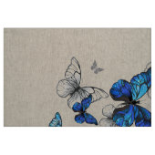 Tissu Papillons volants bleus Morpho (Fat Quarter)