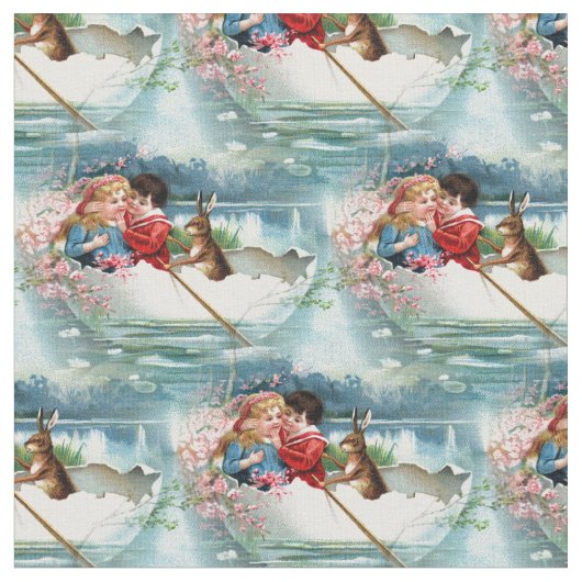 Tissu Pâques vintage (Fermer)