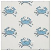 Tissu Parade des crabes bleus (Échantillon)