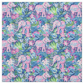 Tissu Parade du jardin des éléphants (Échantillon)