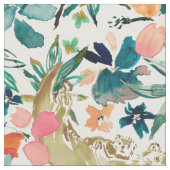 Tissu PARADIS DE MER Couleur d'eau douce de la flore (Fermer)