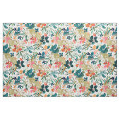 Tissu PARADIS DE MER Couleur d'eau douce de la flore (Fat Quarter)