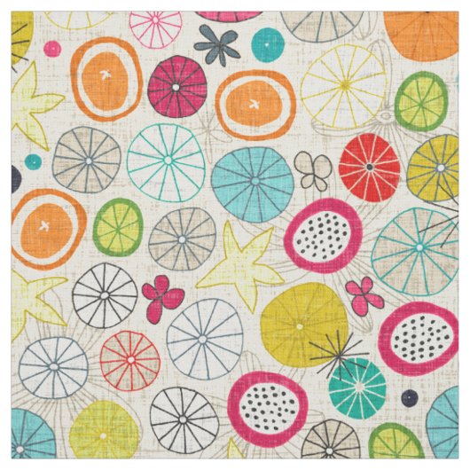 Tissu parapluies ivoire (Échantillon)