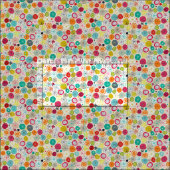 Tissu parapluies ivoire (Carreau)
