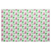 Tissu parfait rose et vert (Fat Quarter)