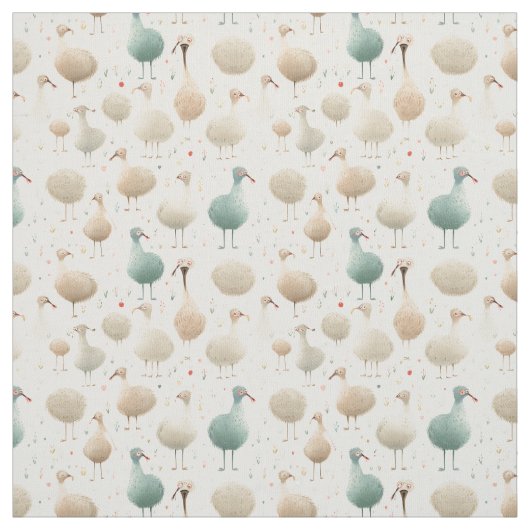 Tissu Parfums Whimsical : Ostrich Whimsy (Échantillon)