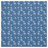 Tissu Parrot Exotique-Blanc Bleu Plumes Répéter (Échantillon)