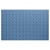 Tissu Parrot Exotique-Blanc Bleu Plumes Répéter (Fat Quarter)
