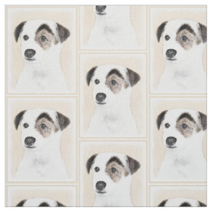 Tissu Parson Jack Russell Terrier Peinture - Chien Art